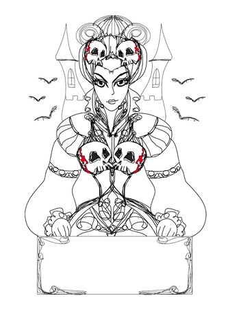 Colouring book gothic stock illustrations cliparts and royalty free colouring book gothic vectors