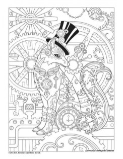 Free printable fox coloring pages for adults