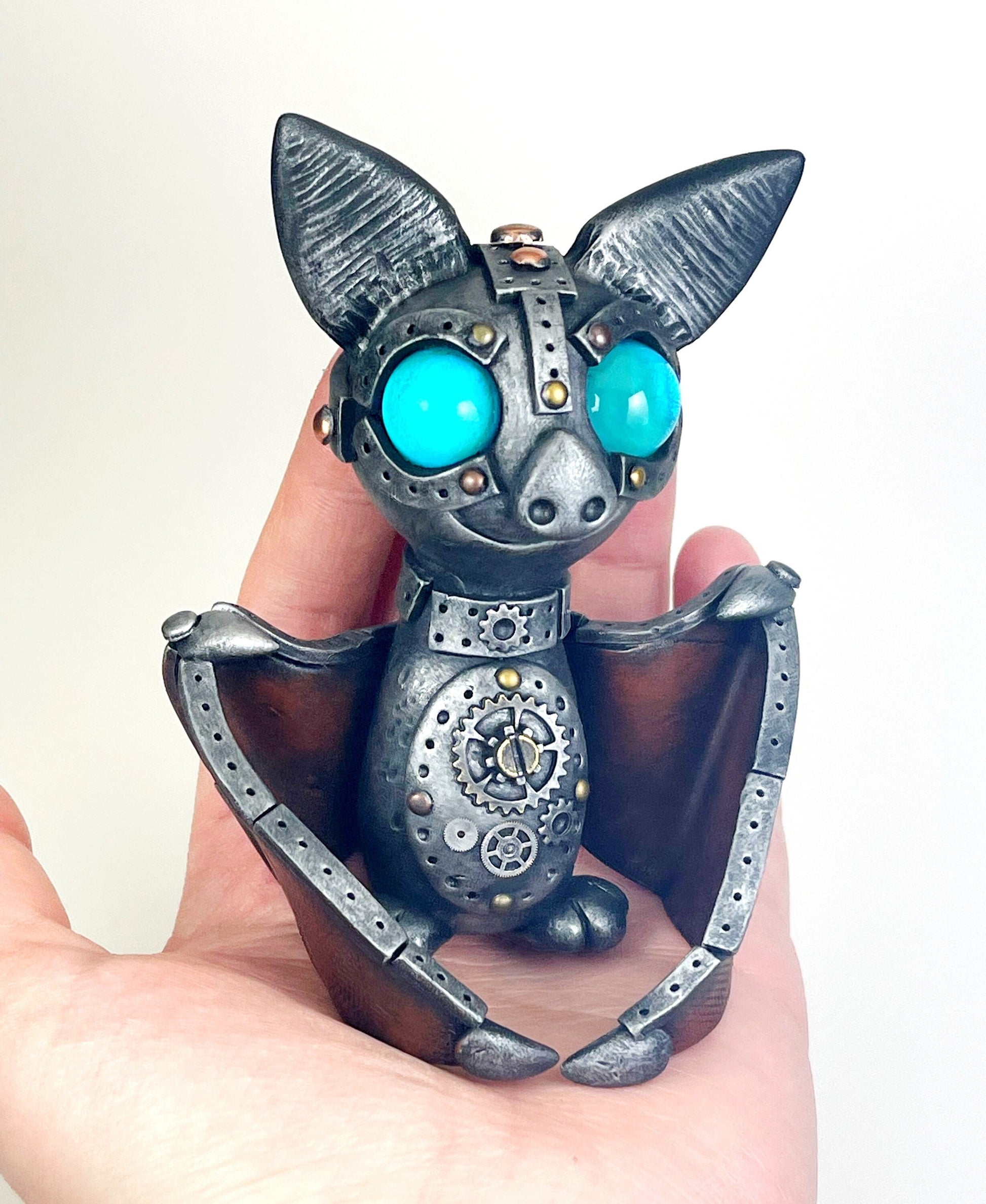 Made to order custom steampunk bat sculpture handmade unique â