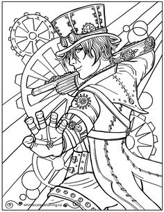 Steampunk coloring pages for adults ideas steampunk coloring coloring pages adult coloring pages