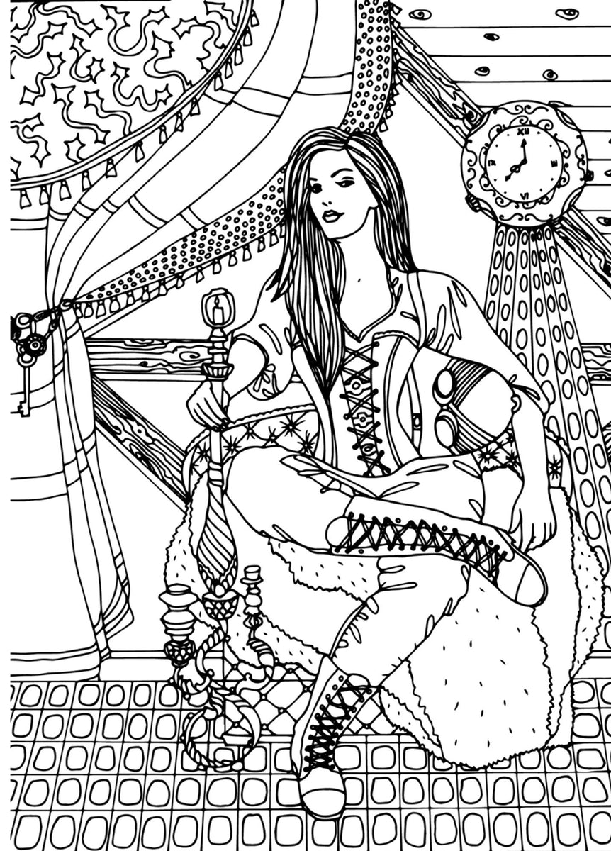 Steampunk coloring book for adults digital â monsoon publishing usa