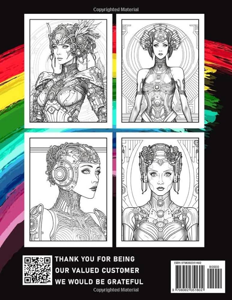 Steampunk lady coloring book steam