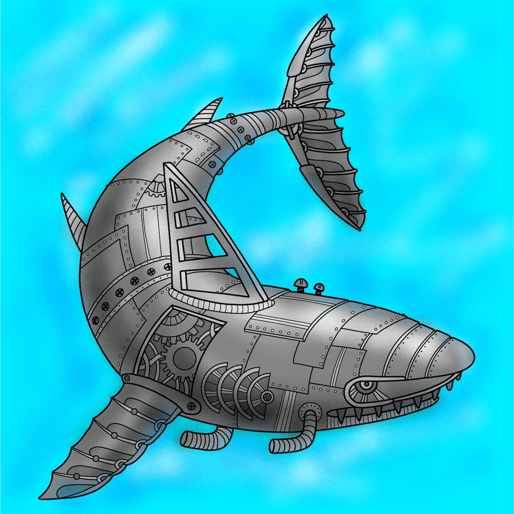 Steampunk sharks