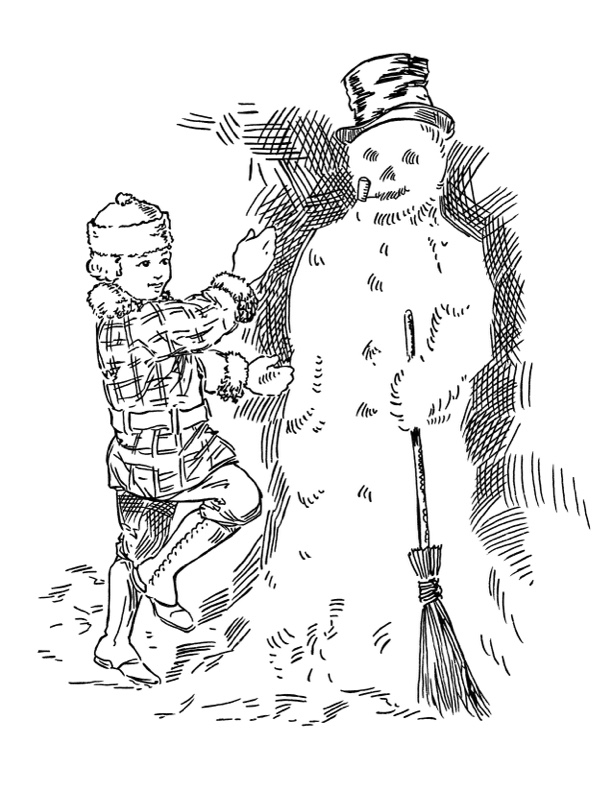 Snowman coloring pages