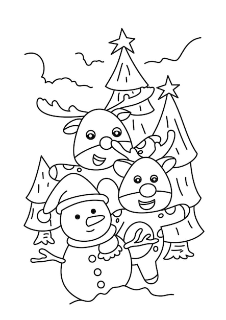 Page christmas coloring page adult images