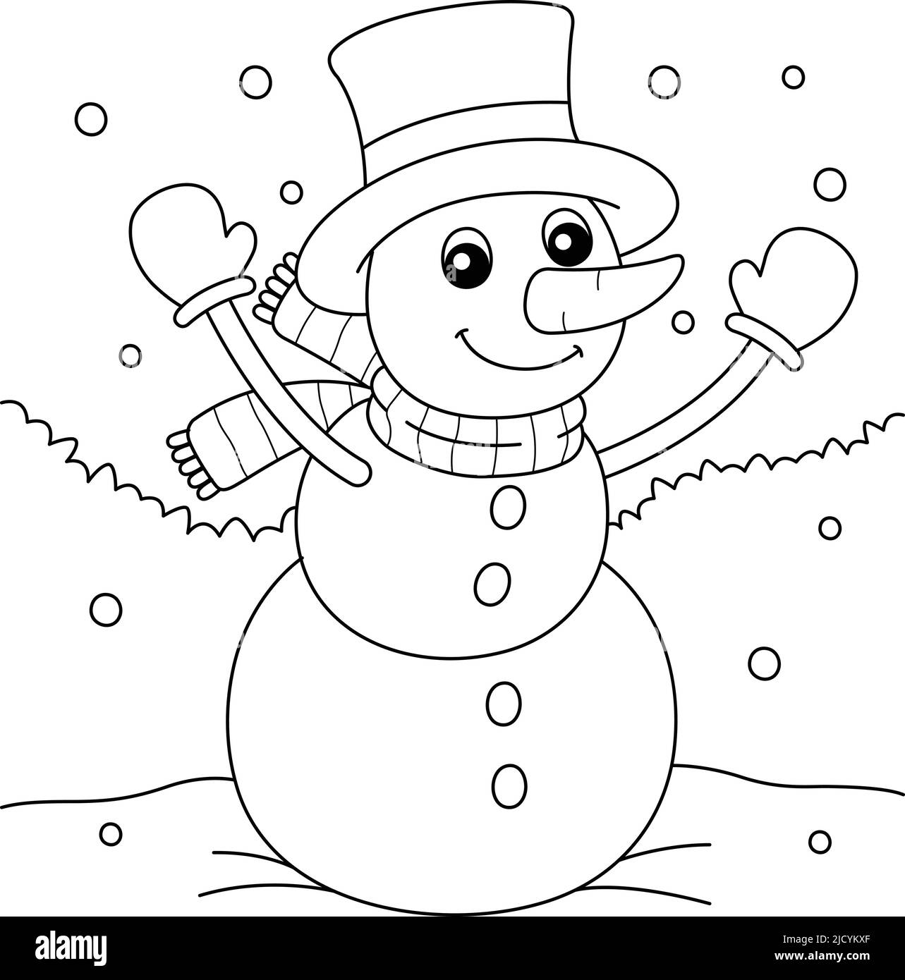 Christmas coloring black and white stock photos images