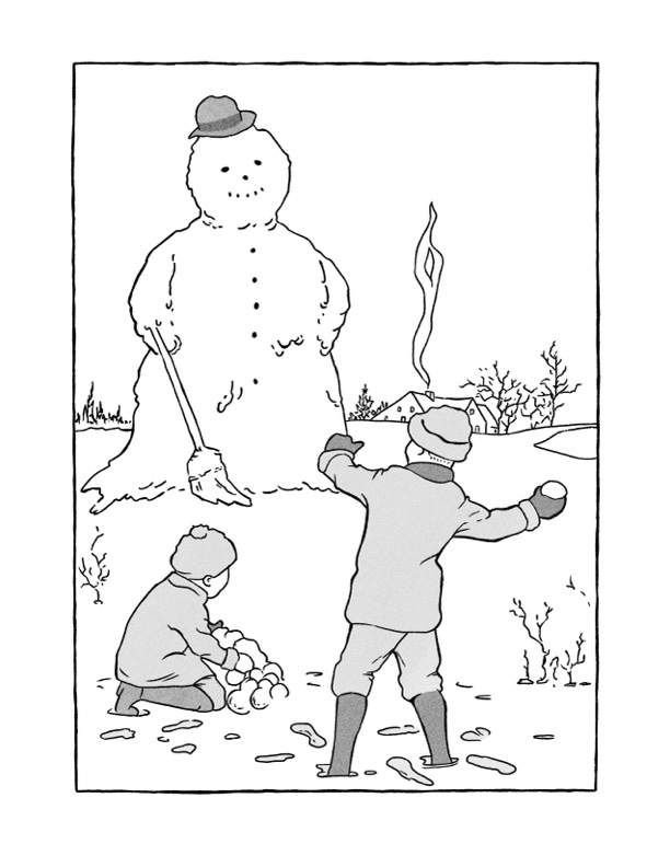 Snowman coloring pages