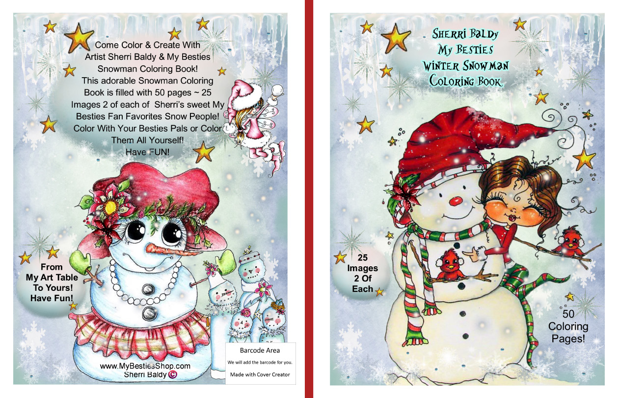 Coloring books signed copies by the artist sherri baldy my