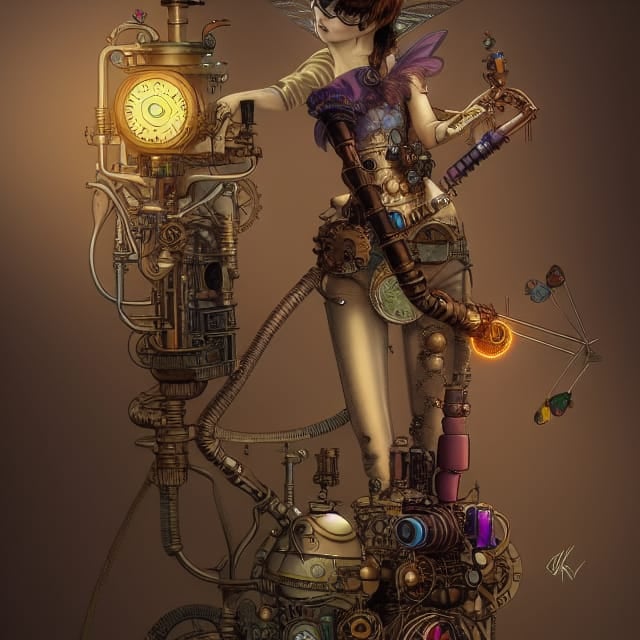 Steampunk tinkerbell rnightcafe