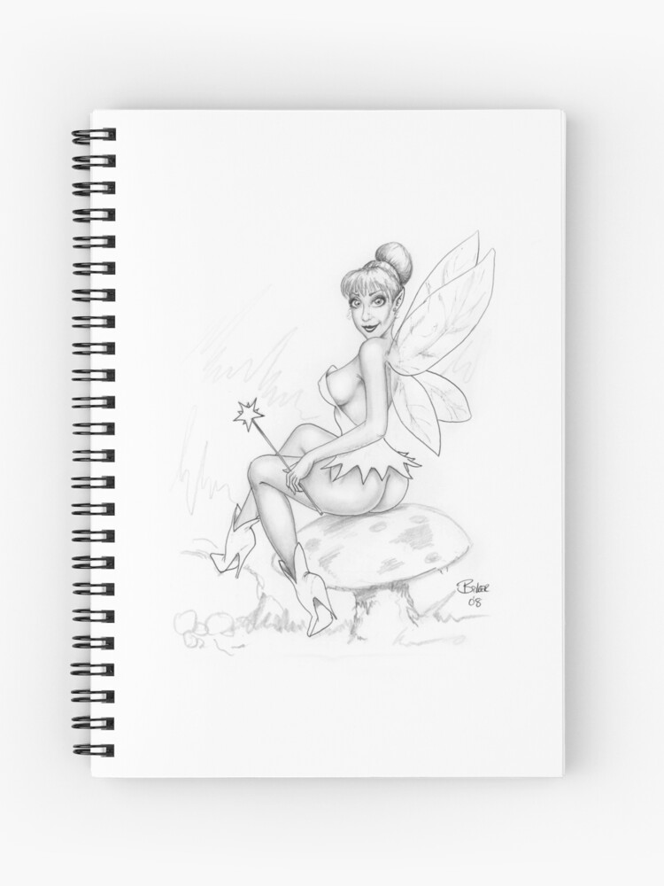 Tinkerbell spiral notebook for sale by biker