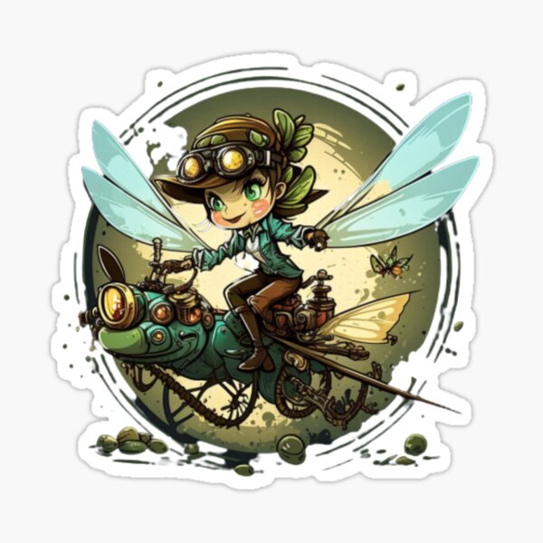 Steampunk fairy stickers for sale