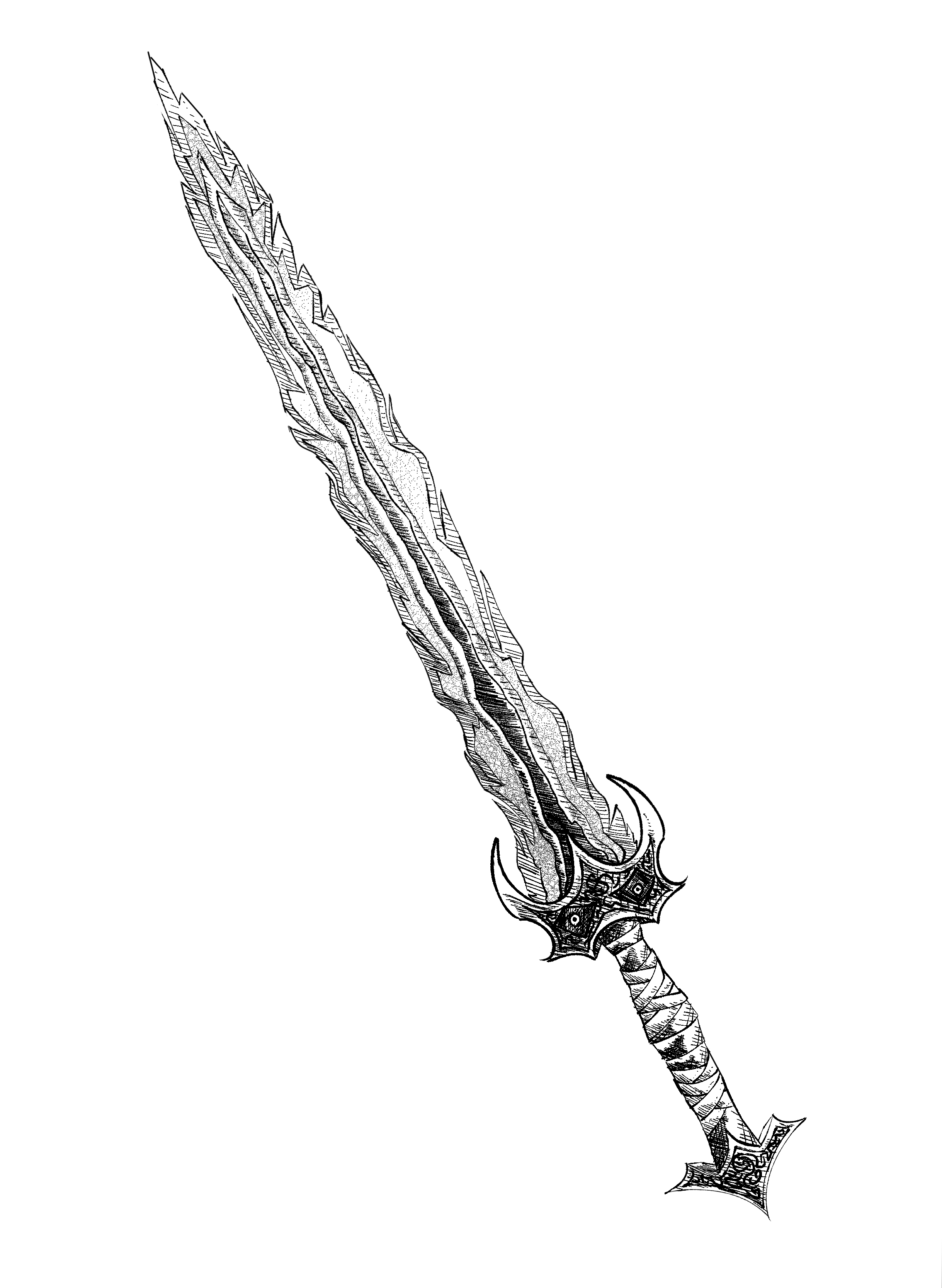 A sword that i designed for my norse themed ic rswords