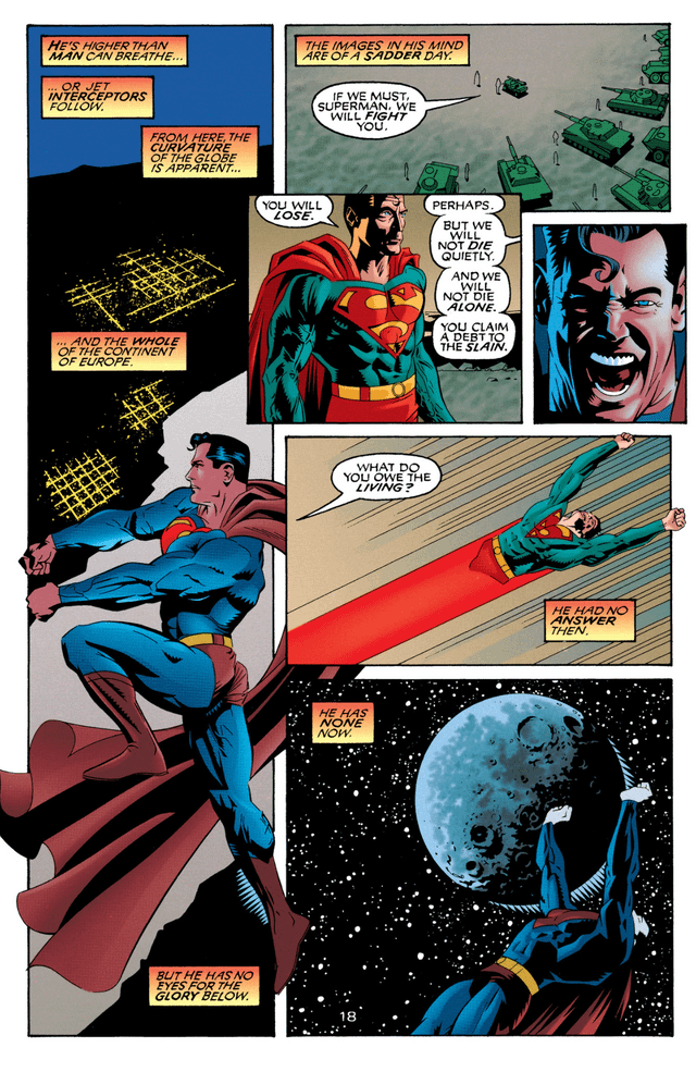 Ic excerpt i found them the worst superman pages ever written superman gives up on bringing holocaust perpetrators to justice because a nazi asked nicely supermanwonder woman whom gods destroy ricbooks