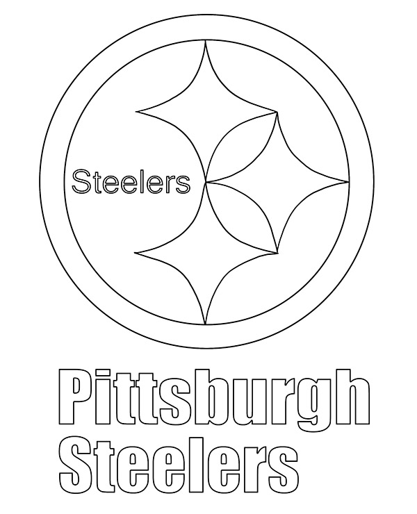 Logo of pittsburgh steelers coloring page