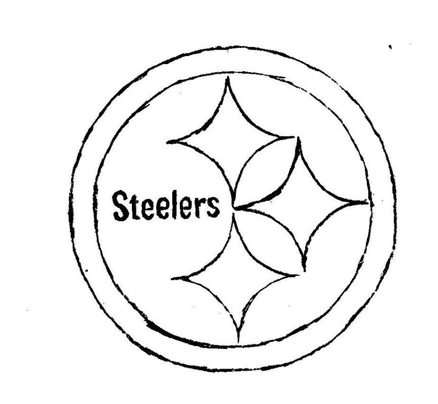 Pittsburgh steelers logo coloring page