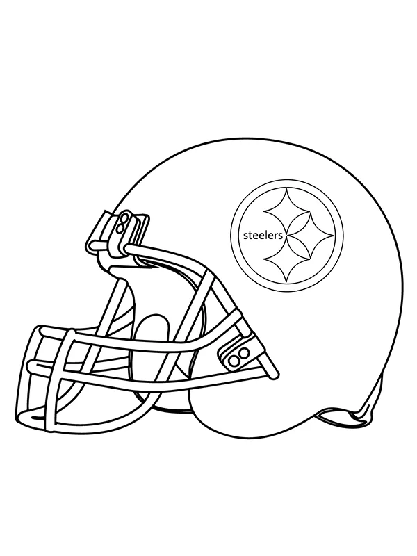 Pittsburgh steelers helmet coloring page
