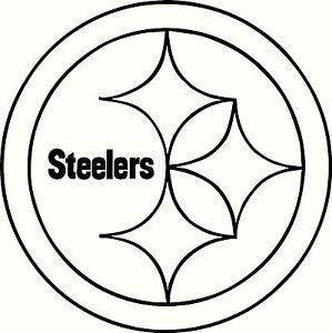 Black and white steelers logo