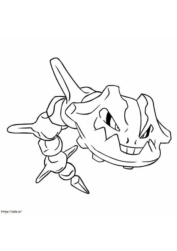 Steelix a pokemon coloring page