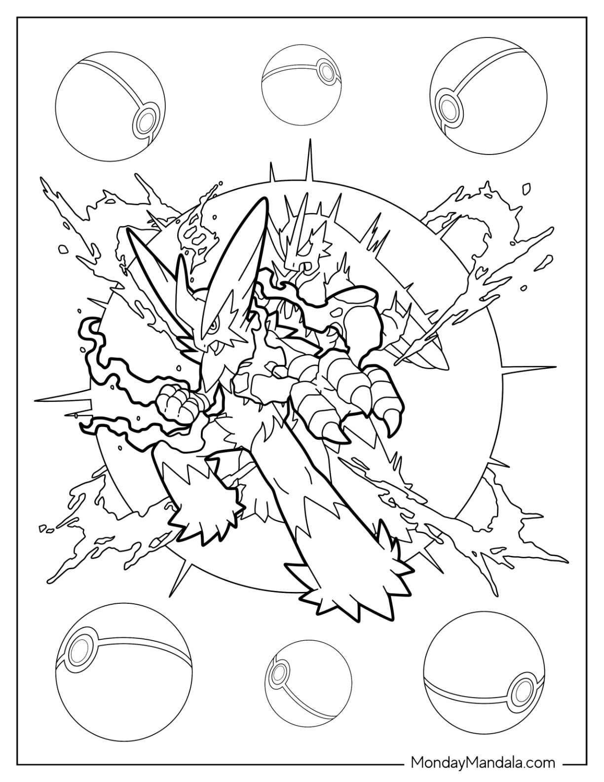 Mega pokemon coloring pages free pdf printables