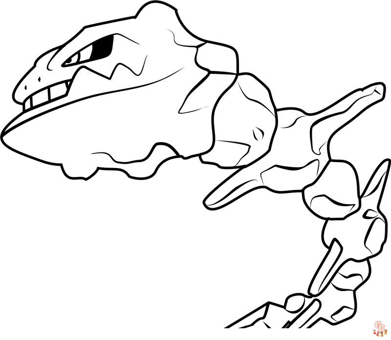 Steelix coloring pages