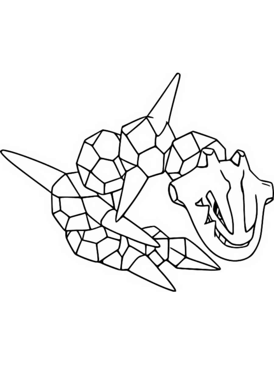 Pokemon steelix coloring pages