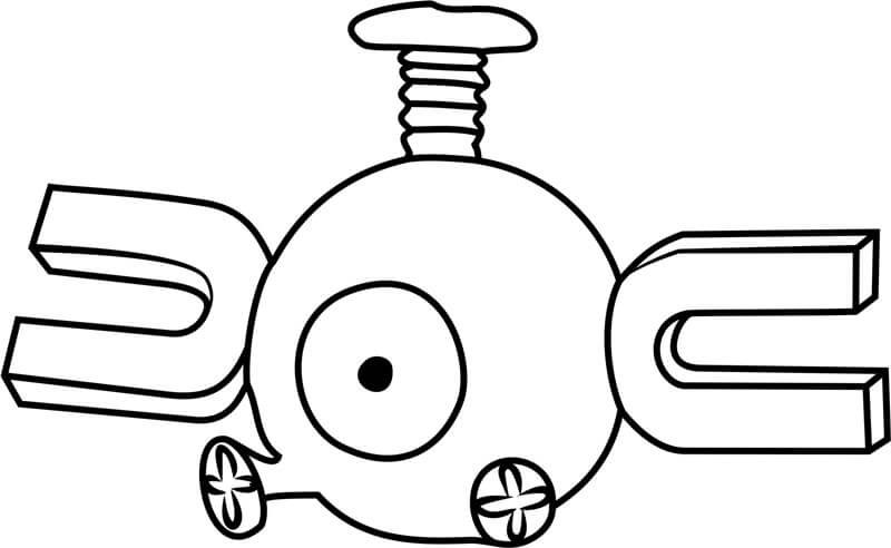 Magnemite pokemon coloring page