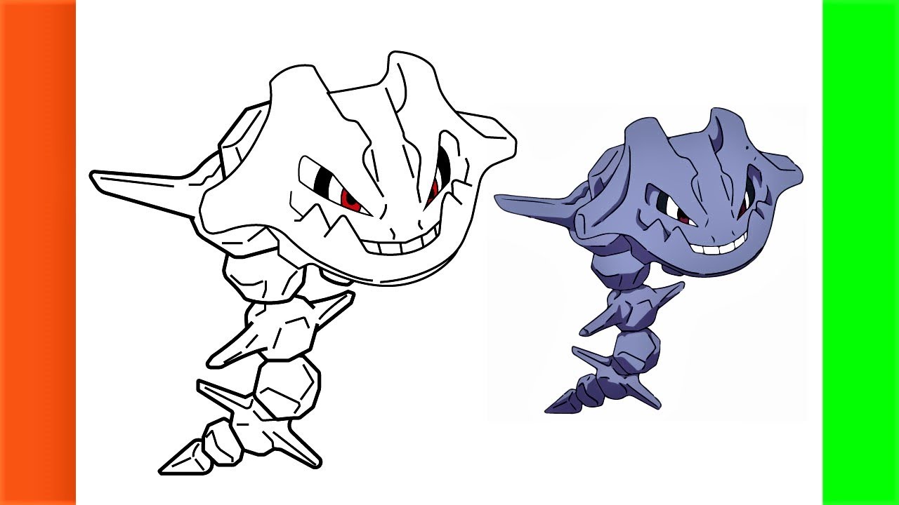 How to draw steelix evolution pokemon