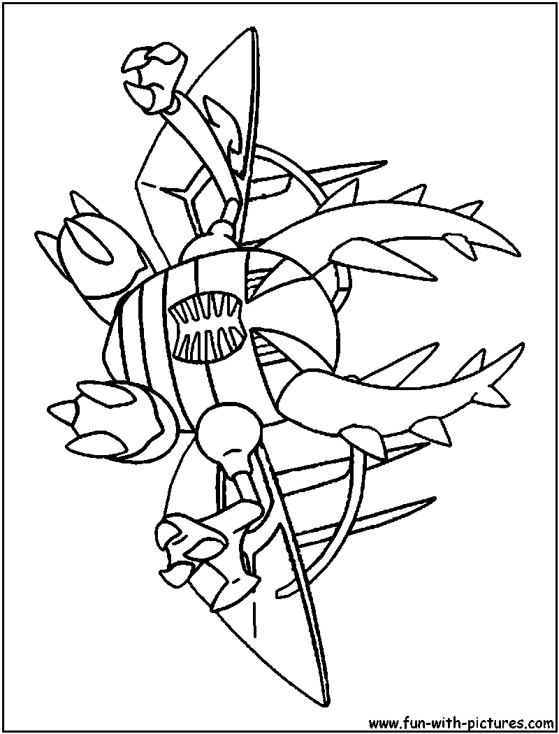 Mega pinsir coloring page