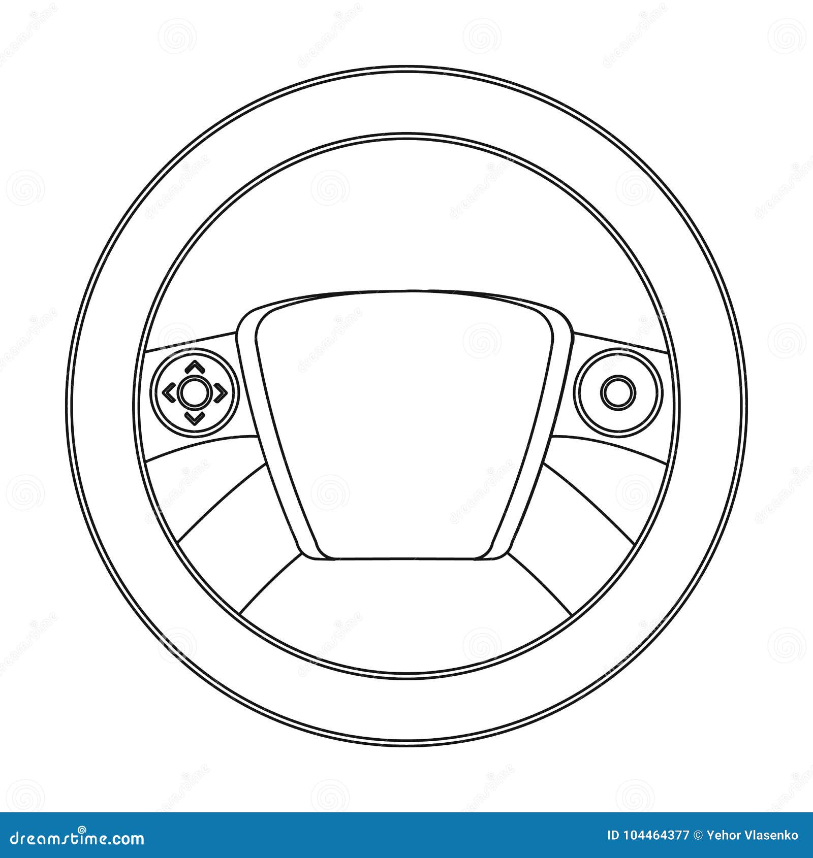 Steering wheel single icon in outline style for designcar maintenance station vector symbol stock illustration web stock vector