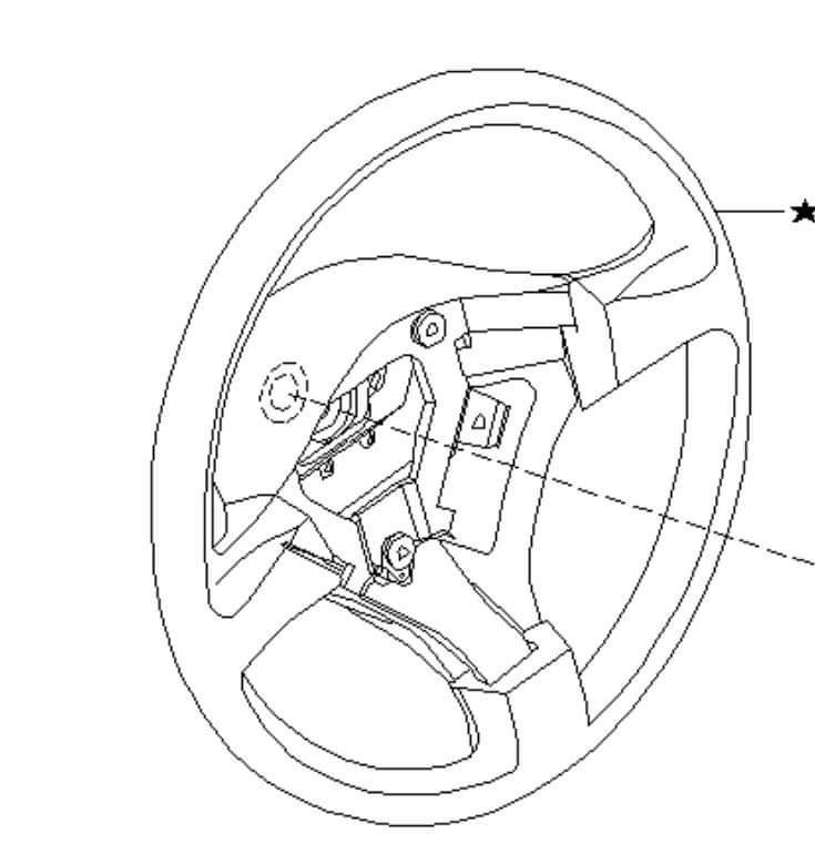 S silvia steering wheel assembly