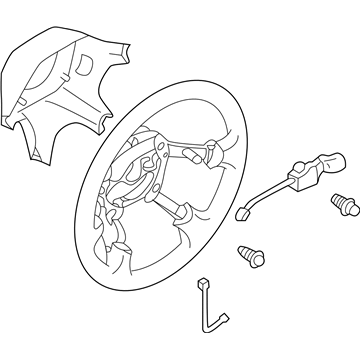 Fc genuine subaru steering wheel assembly