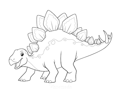 Coloring pages dinosaur coloring pages stegosaurus for preschoolers