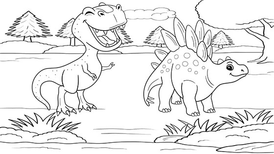 Stegosaurus coloring pages for kids free pdfs