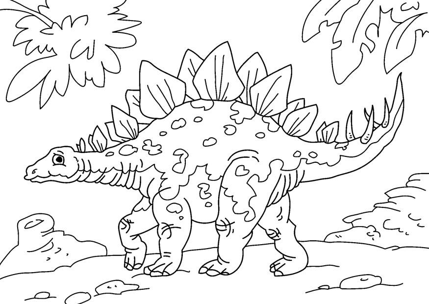 Coloring page dinosaur