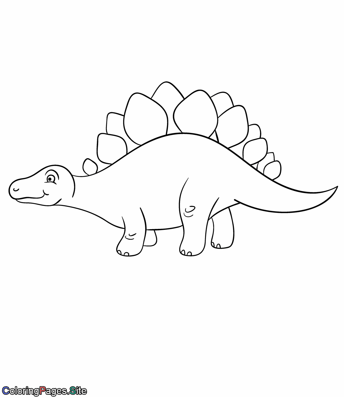 Stegosaurus dinosaur coloring page