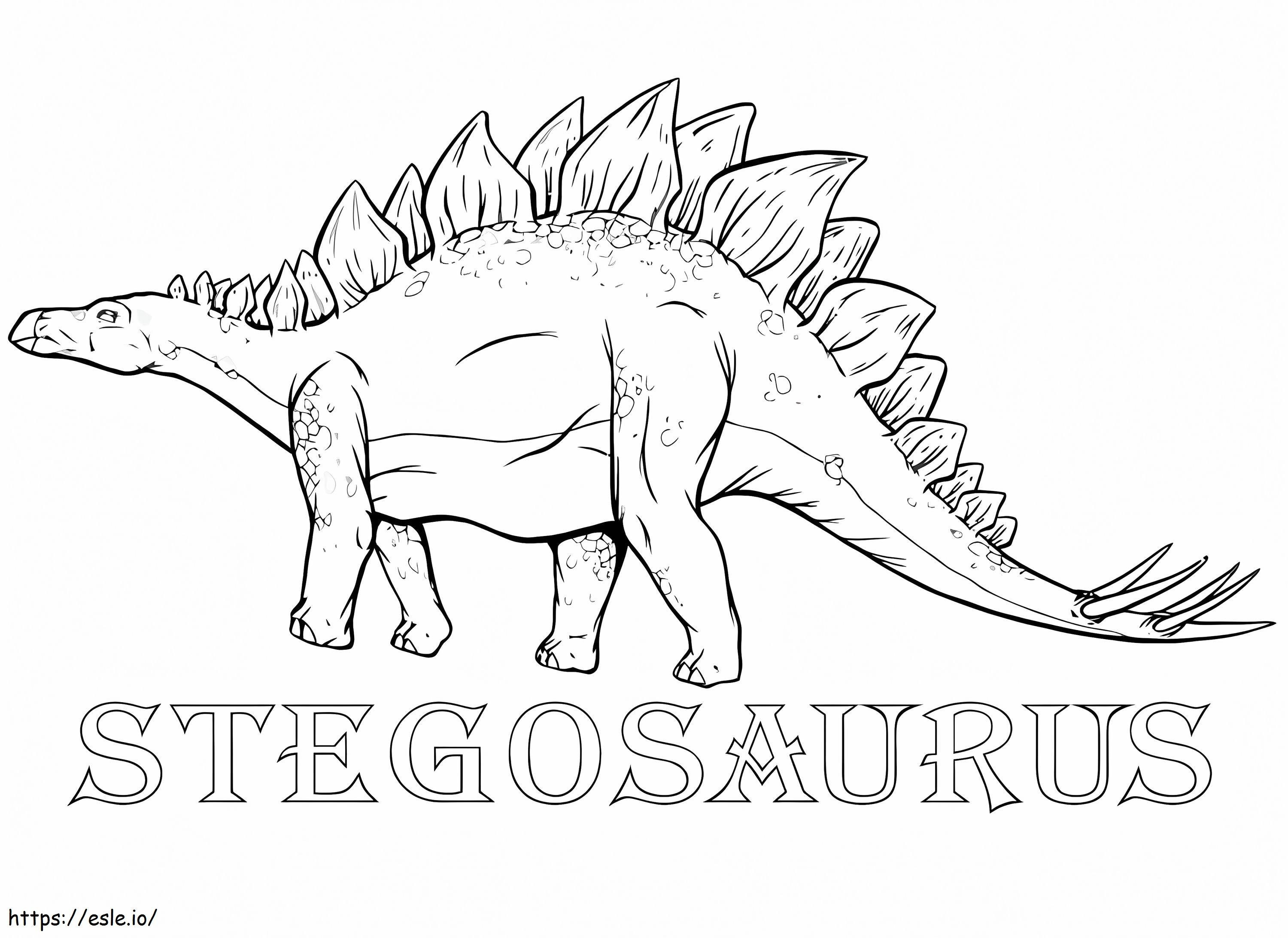 Stegosaurus coloring page