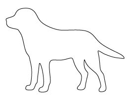 Free animal patterns for crafts stencils and more page stuffed animal patterns dog template labrador silhouette