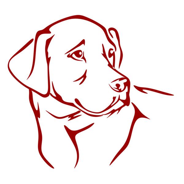 Labrador dog lab cuttable designs dog line art dog stencil labrador dog