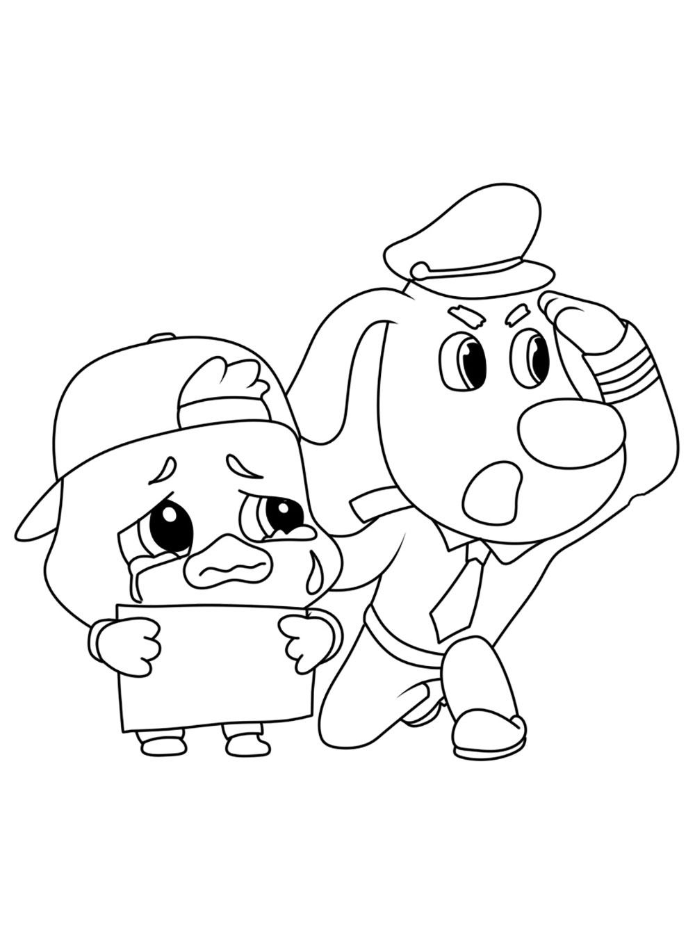 Sheriff labrador coloring pages