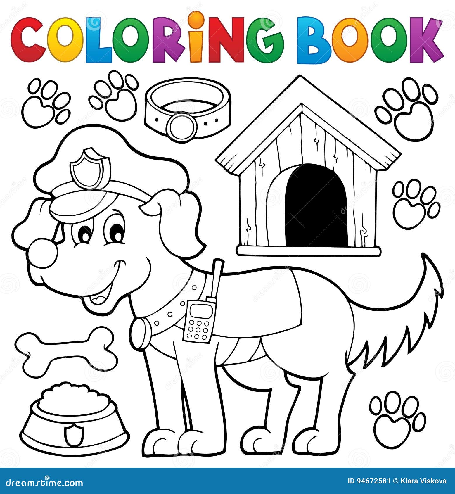 Dog coloring stock illustrations â dog coloring stock illustrations vectors clipart