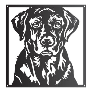 Labrador dog portrait wall art â round lake decor