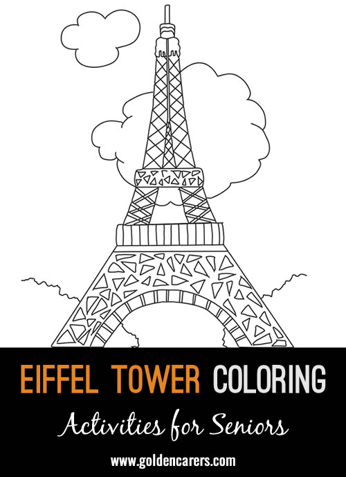 Eiffel tower coloring