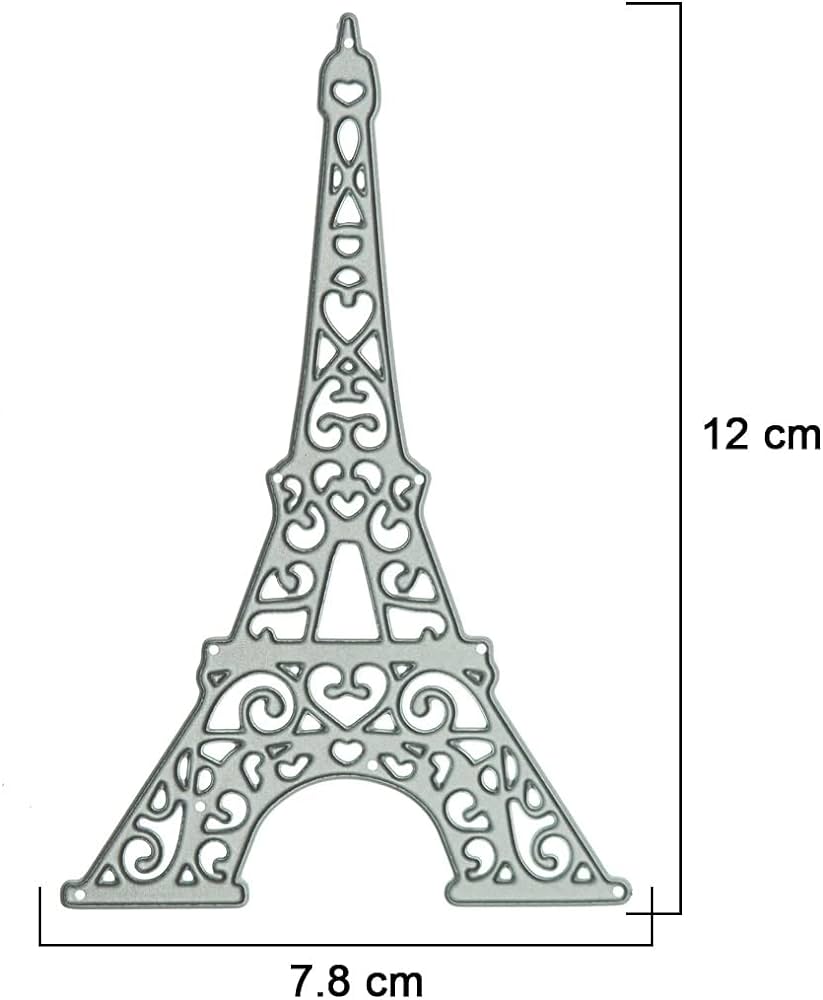 Eiffel tower pattern metal paper cutting dies stencils for diy scrapbookingphoto album decorative embossing diy paper cards