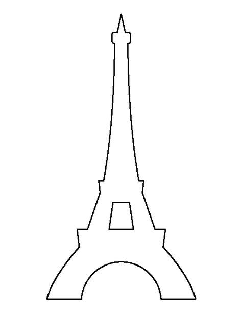 Eiffel tower pattern use the printable outline for crafts creating stencils scrapbooking and more free pdf temâ eiffel tower craft eiffel tower paris theme