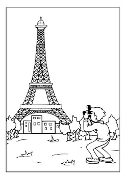 Unforgettable parisian experience eiffel tower coloring pages collection pdf
