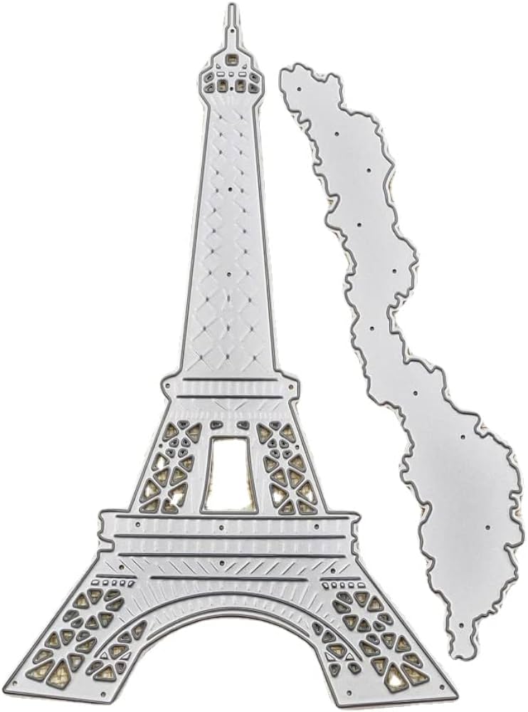 Eiffel tower cutting dies metal stencil diy scrapbooking embossing stamp craft