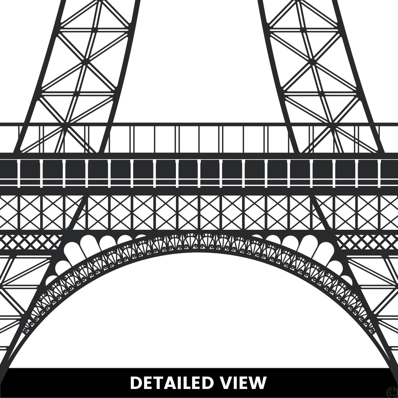 Eiffel tower wall decal