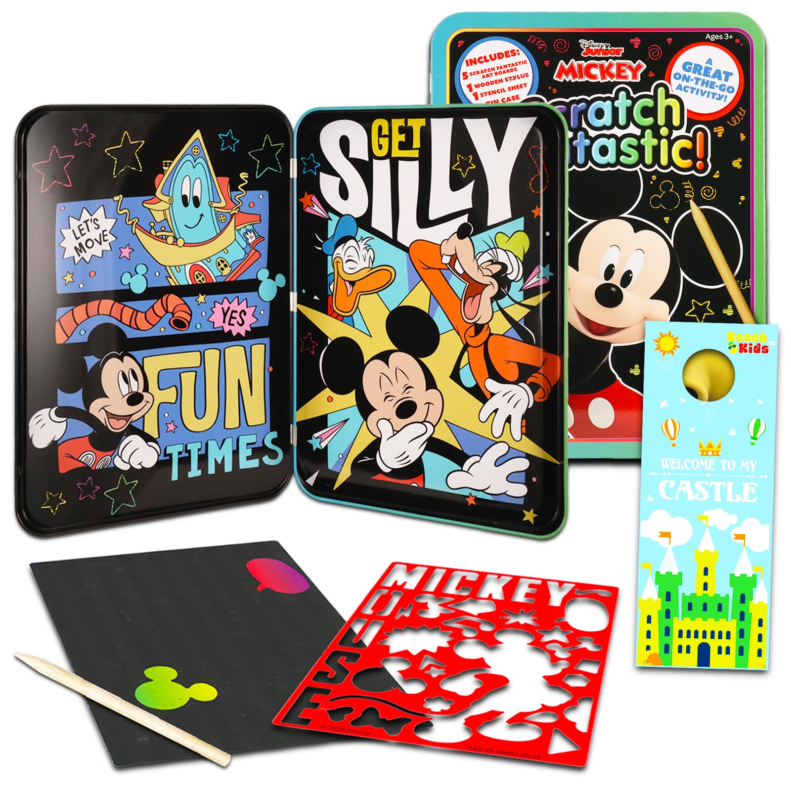 Disney mickey mouse scratch art kit for kids