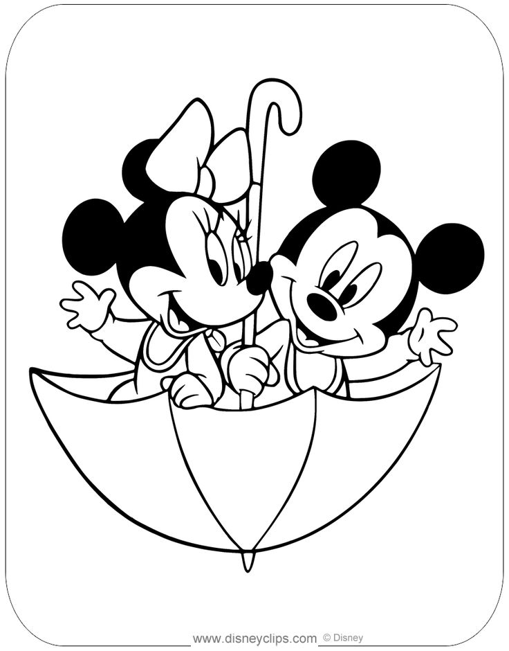 Baby mickey and minnie mickey mouse coloring pages minnie mouse drawing disney coloring pages