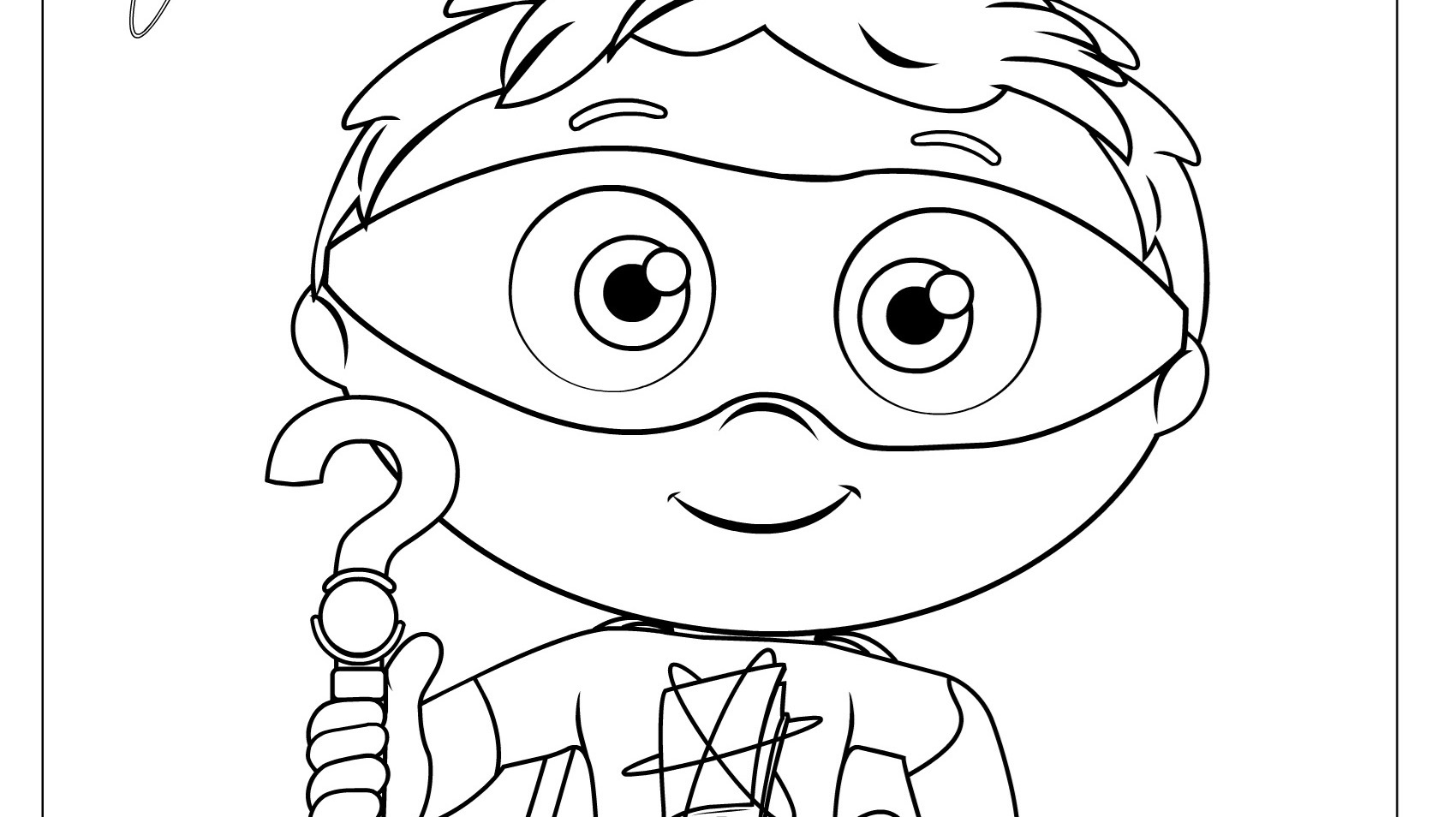 Super why question mark coloring page kidsâ kids for parents